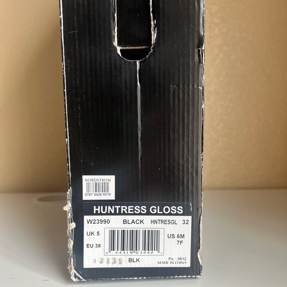 Hunter Rain Boots - Huntress Black Gloss Size 7 - Used - Picture 3 of 6